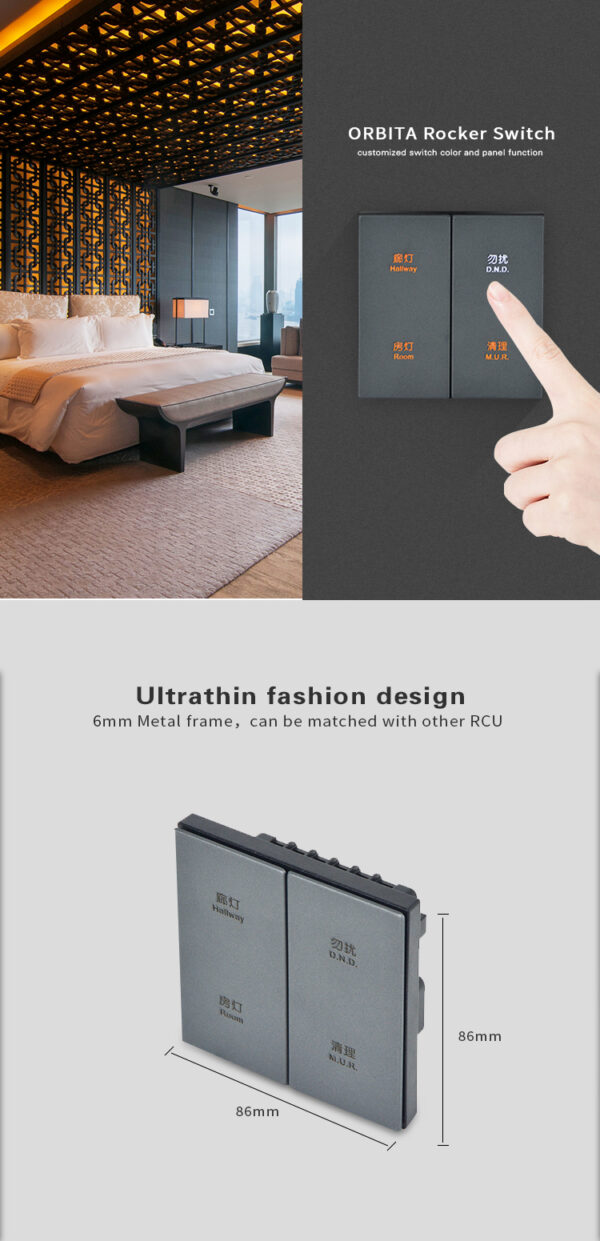 ORBITA hotel rocker switch