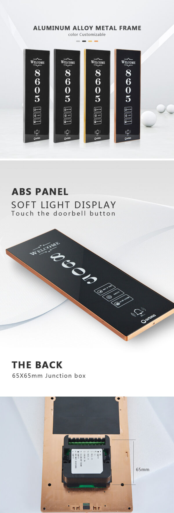 ORBITA DS-358HR Door Plate