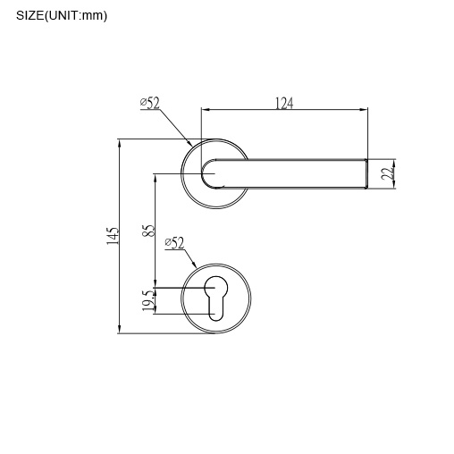 ORBITA Bathroom Lock B-306