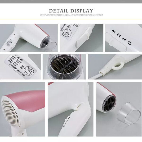 1-22062Q12216325 HD-201 Folding 3 Speed Hair Dryer
