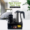 TRAY-M 0.8L cordless kettle electric drawer tray set hotel