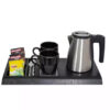 1-22062Q433590-L TRAY-G hotel room electric kettle with welcome trays set
