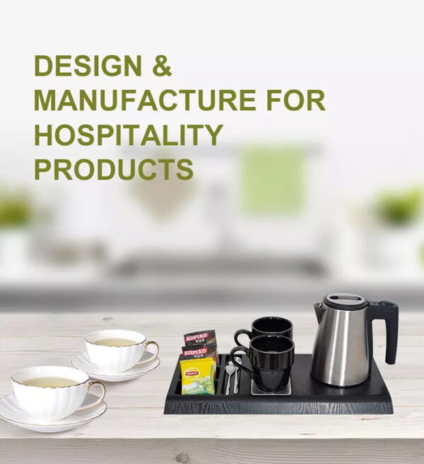 1-22062Q43505T9 TRAY-G hotel room electric kettle with welcome trays set