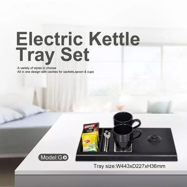 1-22062Q43516142 TRAY-G hotel room electric kettle with welcome trays set