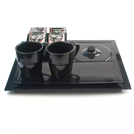 1-22062Q445040-L TRAY-B electric kettle with tray set for hotel guest room