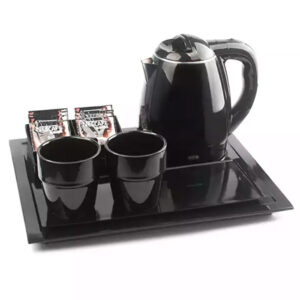 TRAY-B electric kettle with tray set for hotel guest room
