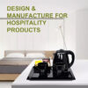 1-22062Q445345N TRAY-B electric kettle with tray set for hotel guest room