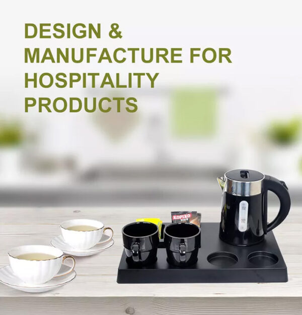 TRAY-K Welcome Tray with 0.6 litres Electrical Water Kettle for Hotel