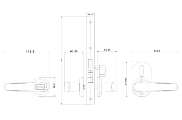 S3076 ORBITA hotel RFID lock