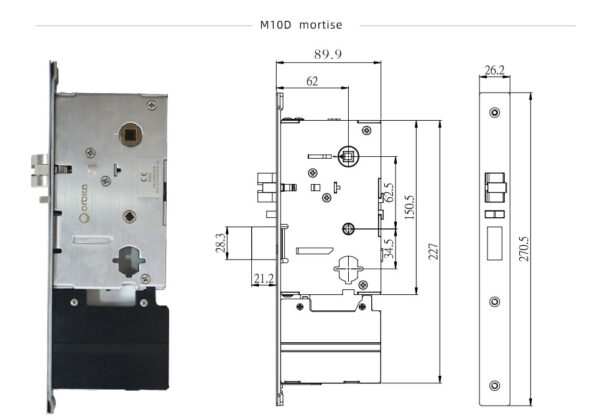 E4041 LCD smart electronic hotel lock