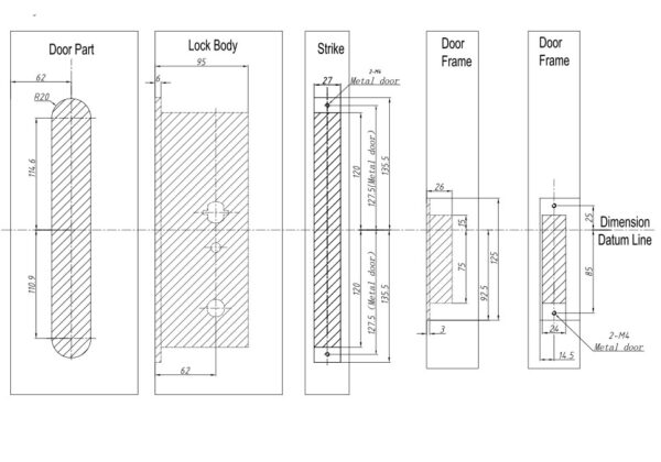 E4041 LCD smart electronic hotel lock