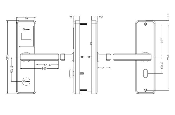 E4131 LCD hotel lock