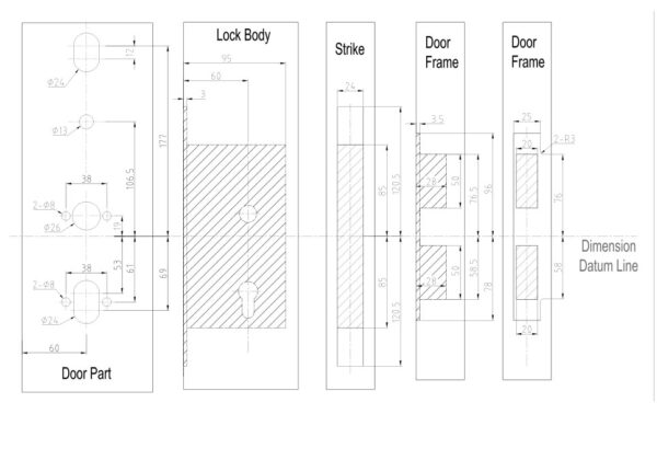 S4032G LCD luxury design hotel lock