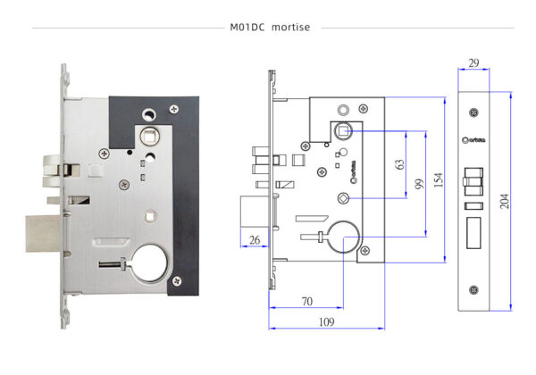 S3072H ORBITA Hotel Lock