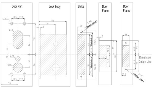 1-241104110U4Z2 E3010S ORBITA Hotel Lock