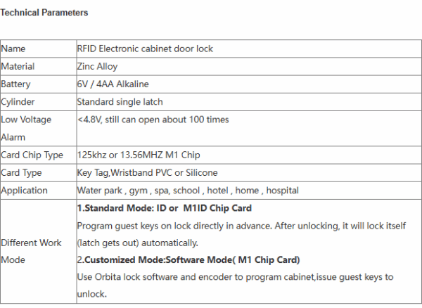 Capture SN-860 ORBITA Locker lock